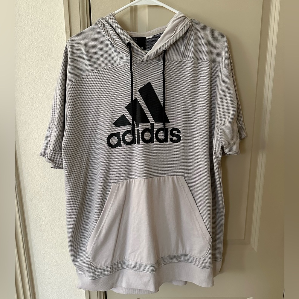 Adidas short sleeve hoodie